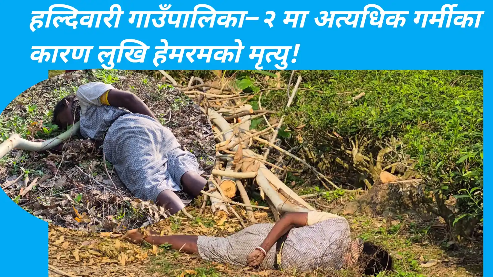 हल्दिवारी गाउँपालिका–२ मा अत्यधिक गर्मीका कारण लुखि हेमरमको मृत्यु!