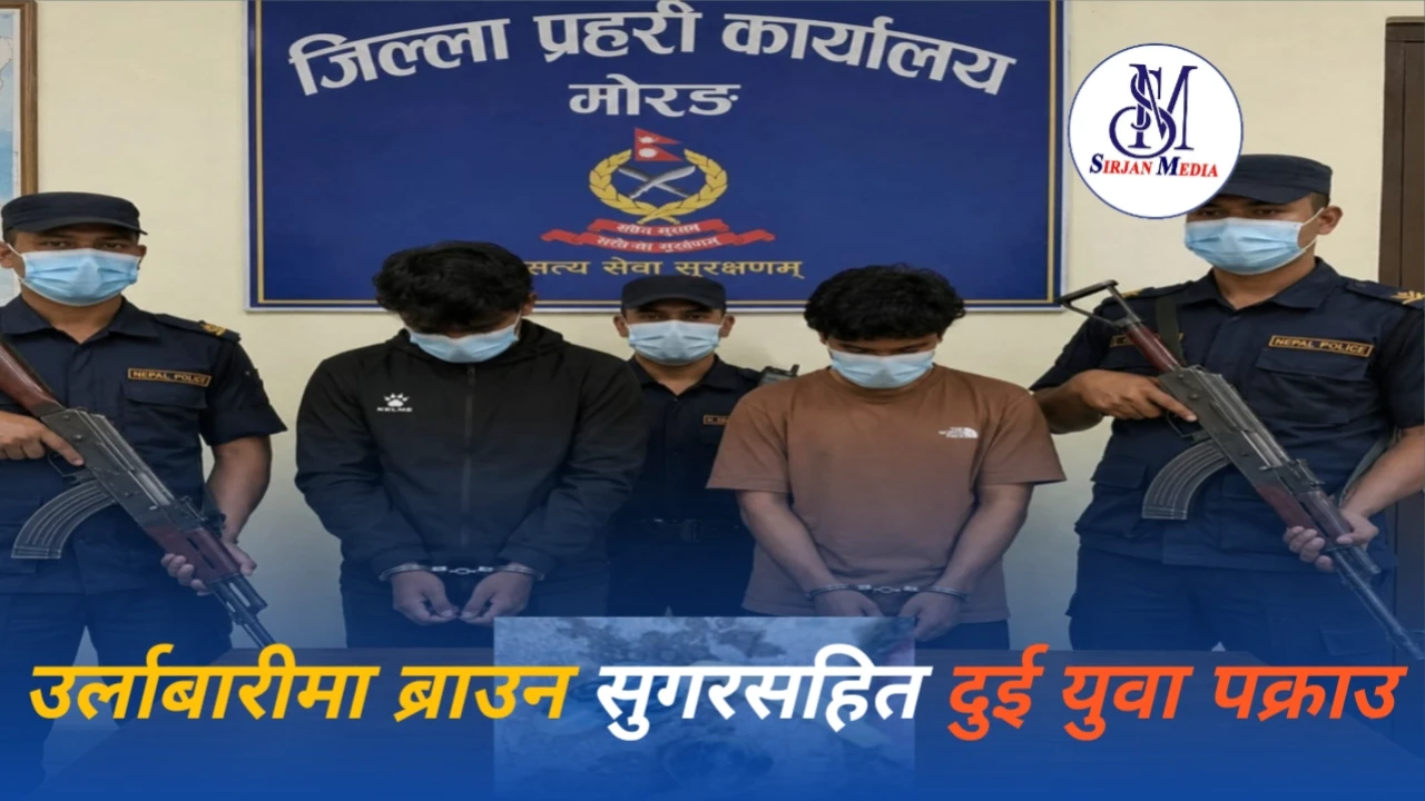 उर्लाबारीमा ब्राउन सुगरसहित दुई युवा पक्राउ